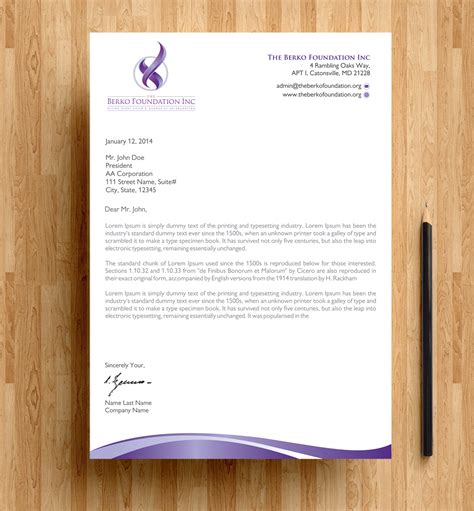Nonprofit Letterhead Templates & Design Examples .